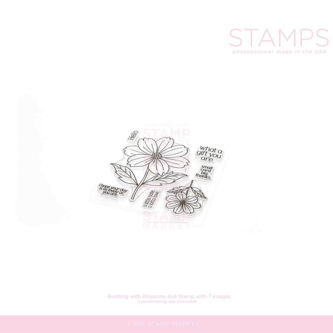 BURSTING WITH BLOSSOMS STAMP