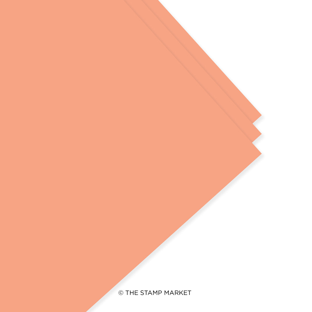 PEACH CARDSTOCK