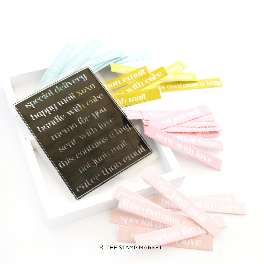 STAMP &amp; CUT SALUTATIONS