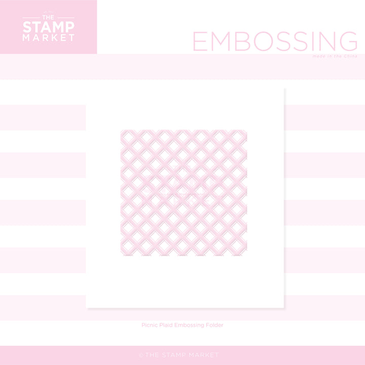 PICNIC PLAID EMBOSSING FOLDER