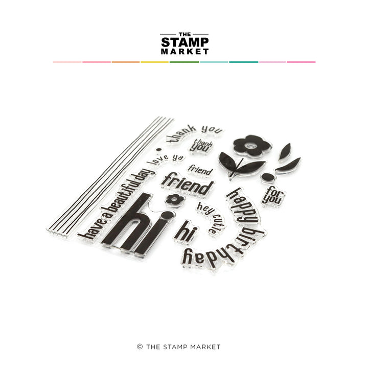 FUN &amp; FLORALY STAMP SET