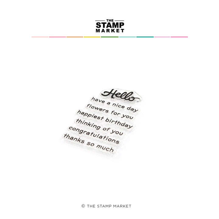 HELLO &amp; MORE STAMP