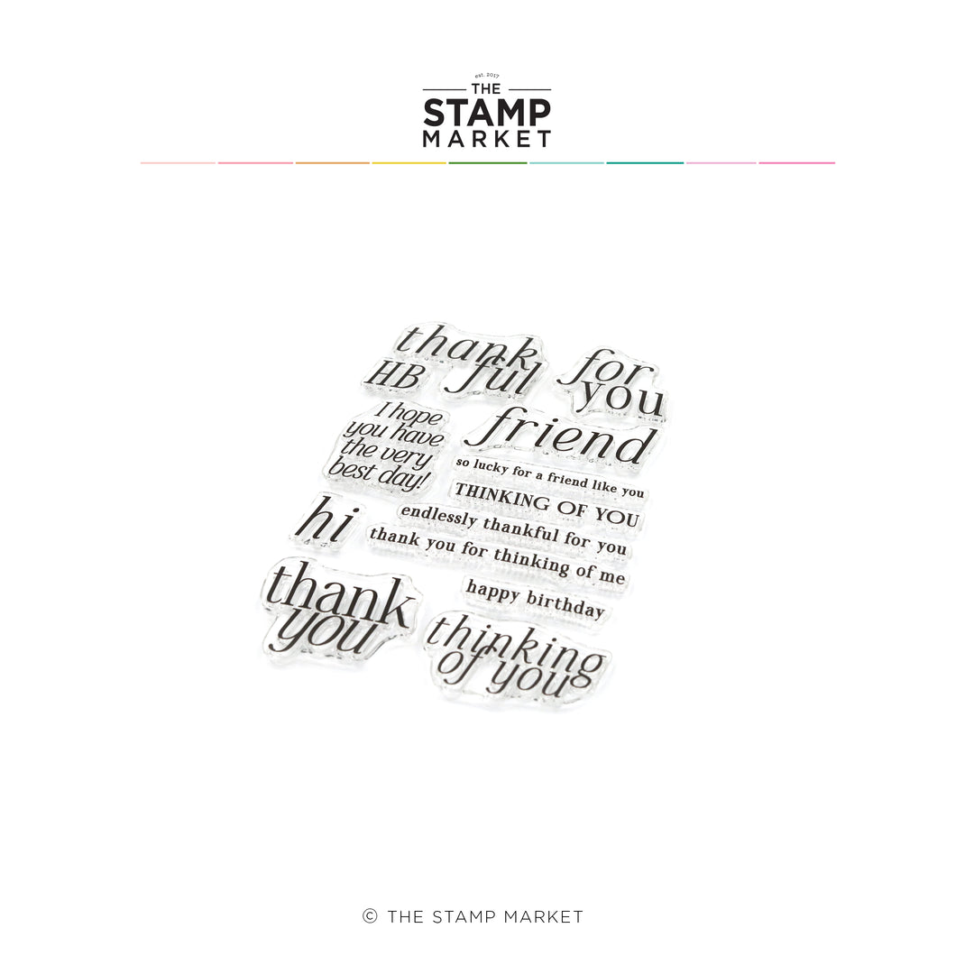 FRIENDLY THOUGHTS STAMP