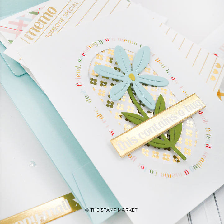 STAMP &amp; CUT SALUTATIONS PRESS PLATE