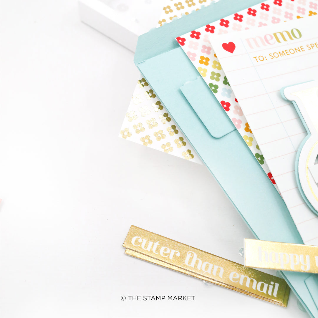 STAMP &amp; CUT SALUTATIONS PRESS PLATE