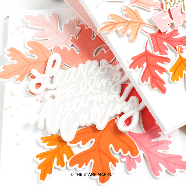 FALLING LEAVES STAMP &amp; DIE BUNDLE