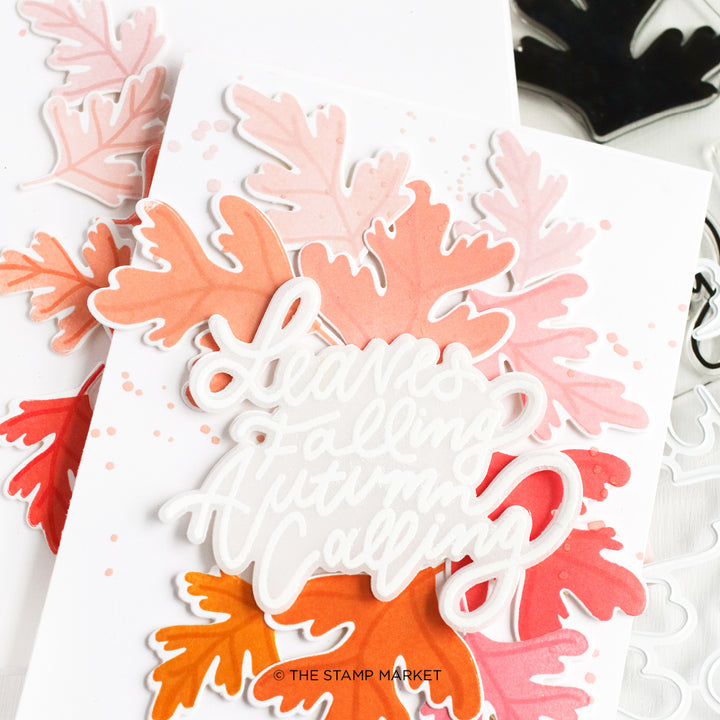 FALLING LEAVES STAMP &amp; DIE BUNDLE