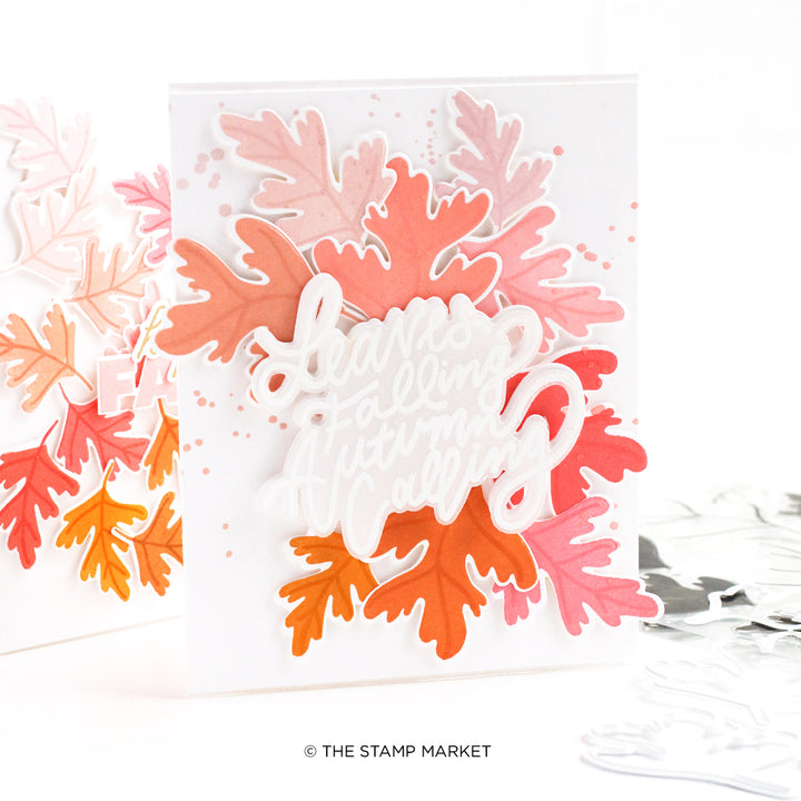 FALLING LEAVES STAMP &amp; DIE BUNDLE