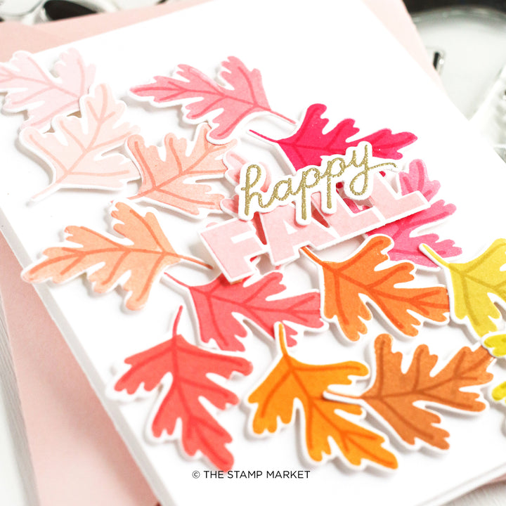 FALLING LEAVES STAMP &amp; DIE BUNDLE