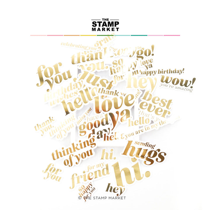 FOILED PHRASES GOLD