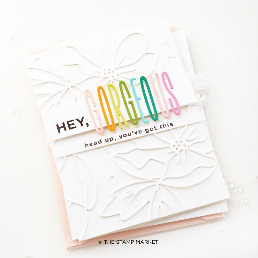 Mini Skinny Upper Alphabet Die