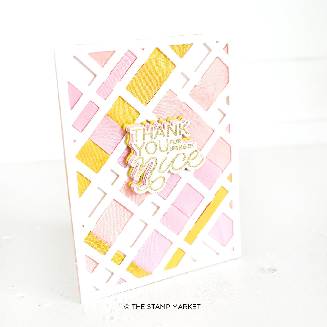 PLAID RIBBON COVER DIE