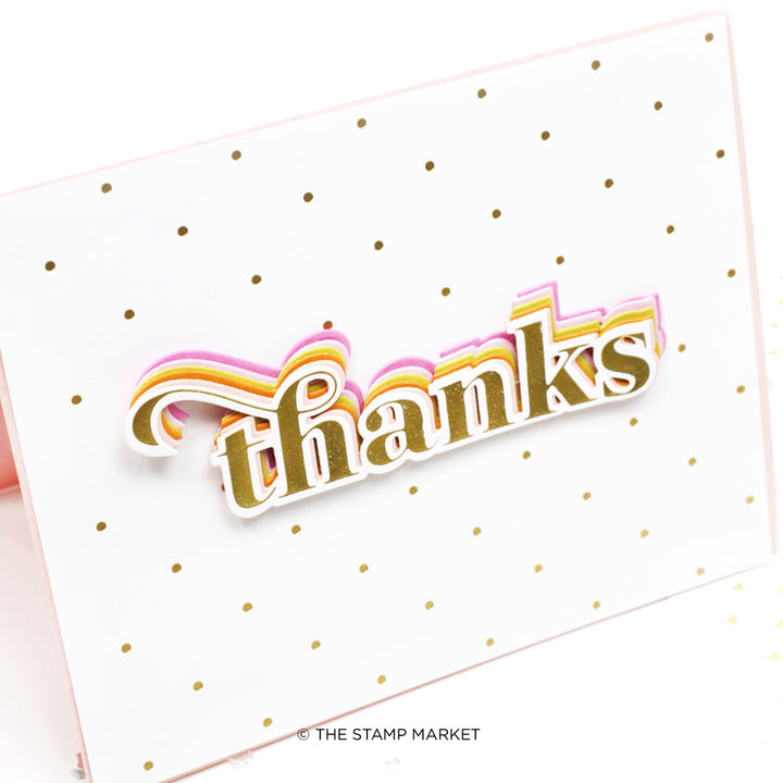 SAY THANKS FOIL PLATE &amp; DIE